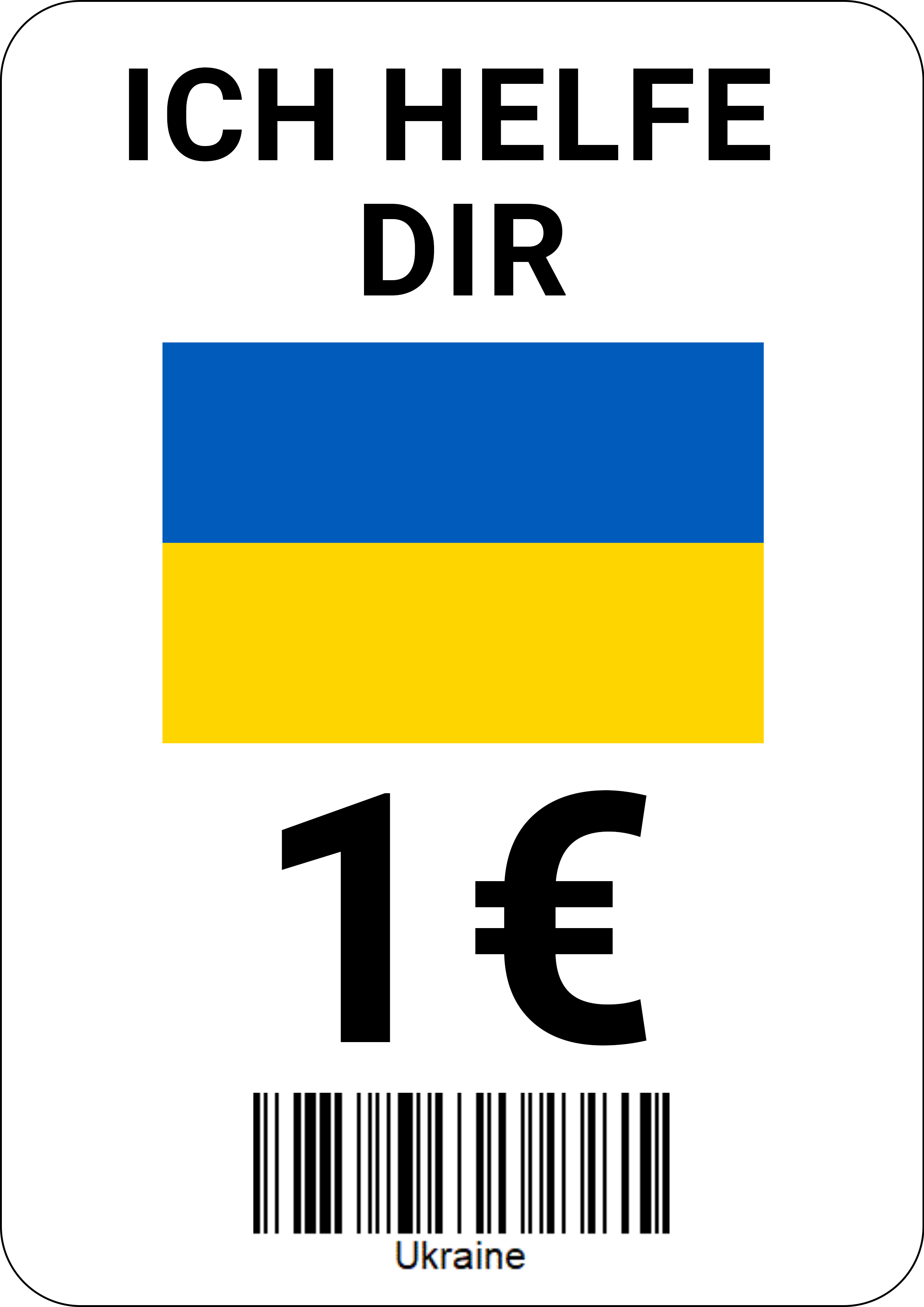 Ukraine. Ich helfe Dir.